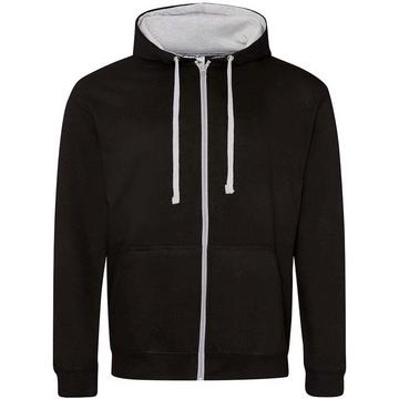 Varsity Hoodie mit durchgehendem Reißverschluss
