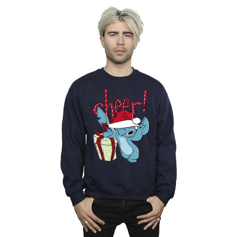 Disney Stitch Christmas Cheer Sweatshirt Col Rond  