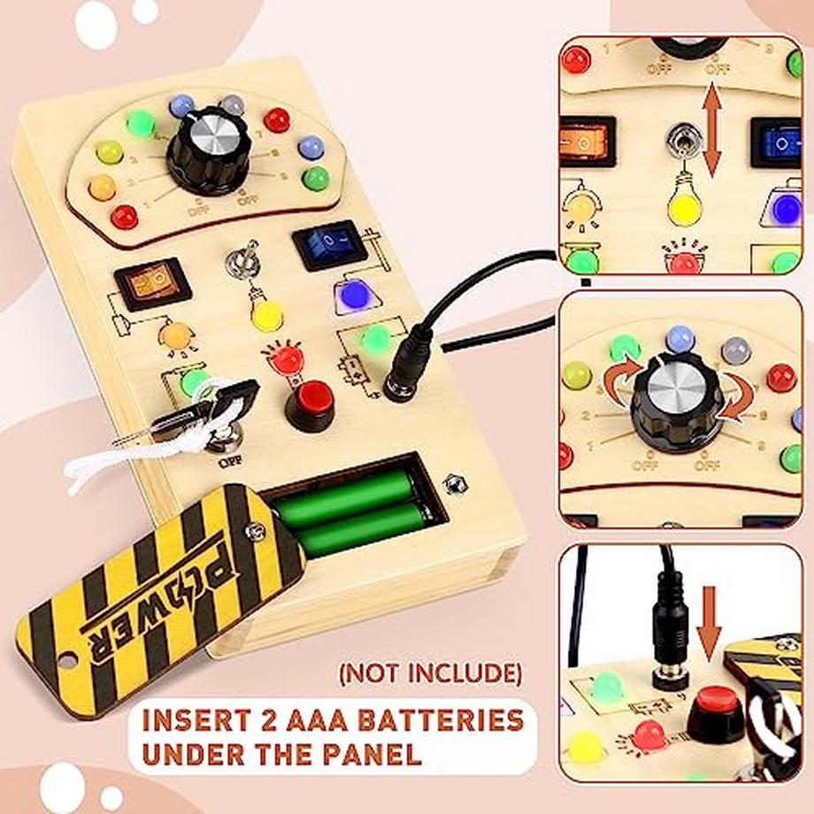 Activity-board  Busy Board Baby Activity Board Sinnesspielzeug Holzspielzeug Lernspielzeug 