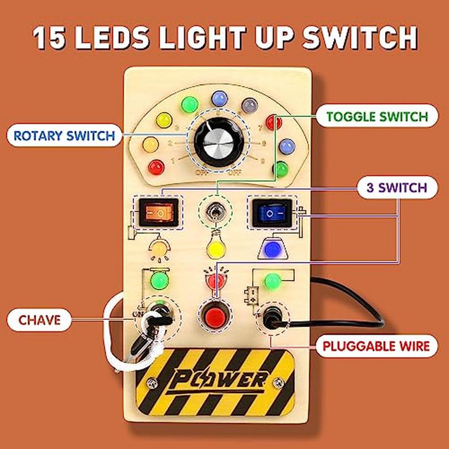 Activity-board  Busy Board Baby Activity Board Sinnesspielzeug Holzspielzeug Lernspielzeug 