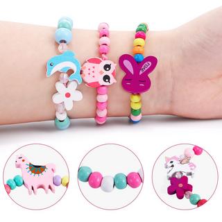 Activity-board  Bracelets en bois bracelet licorne fleurs animaux hibou papillon bracelet amitié bijoux 