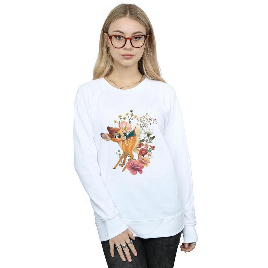 Disney Bambi Stampa Floreale Felpa  
