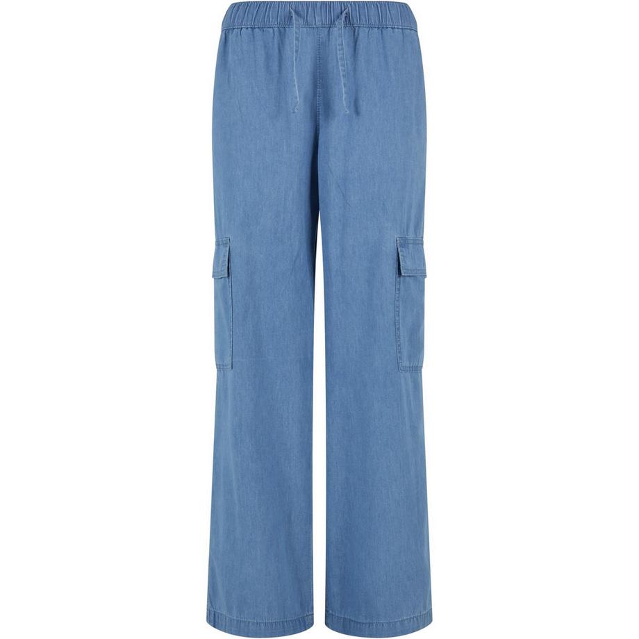 cargohose aus jeansstoff, damen