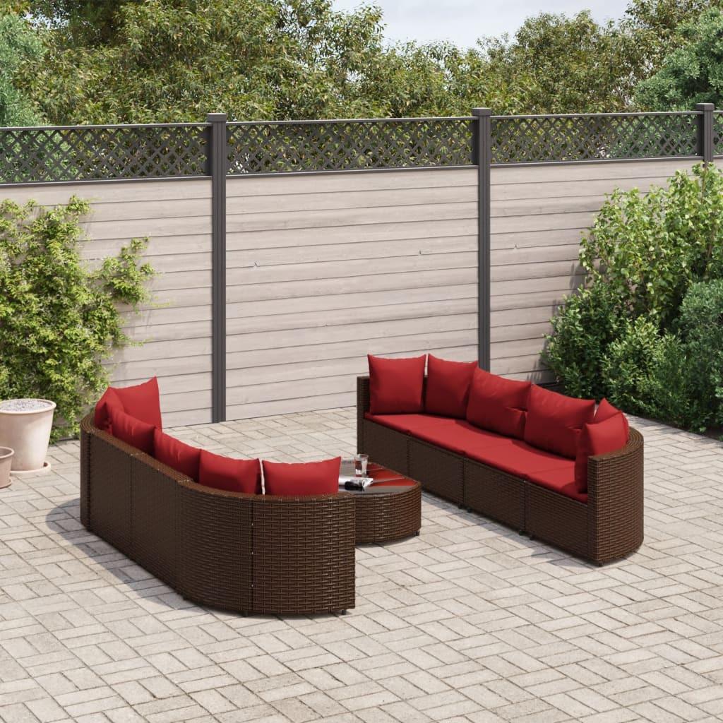 VidaXL Gartensofagarnitur poly-rattan  