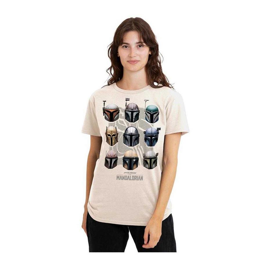 STAR WARS T-Shirt Stampa Caschi Mandalorian  