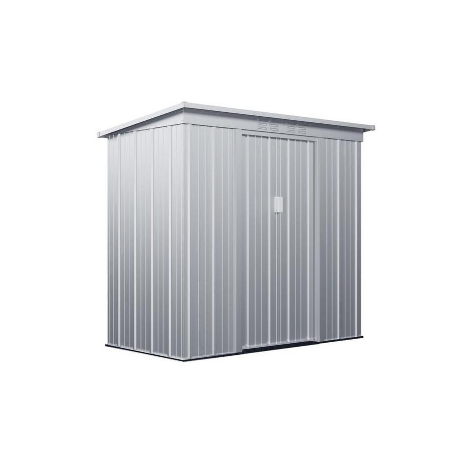 Vente-unique Abri de jardin métal en acier galvanisé gris 2,32 m² ACAMAR  