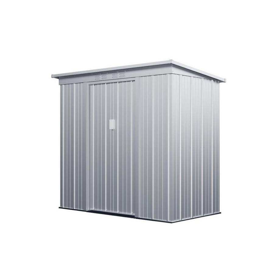 Vente-unique Abri de jardin métal en acier galvanisé gris 2,32 m² ACAMAR  