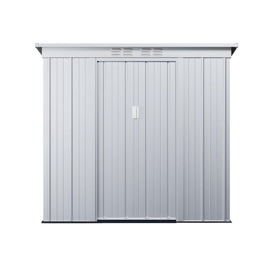 Abri de jardin métal en acier galvanisé gris 2,32 m² ACAMAR