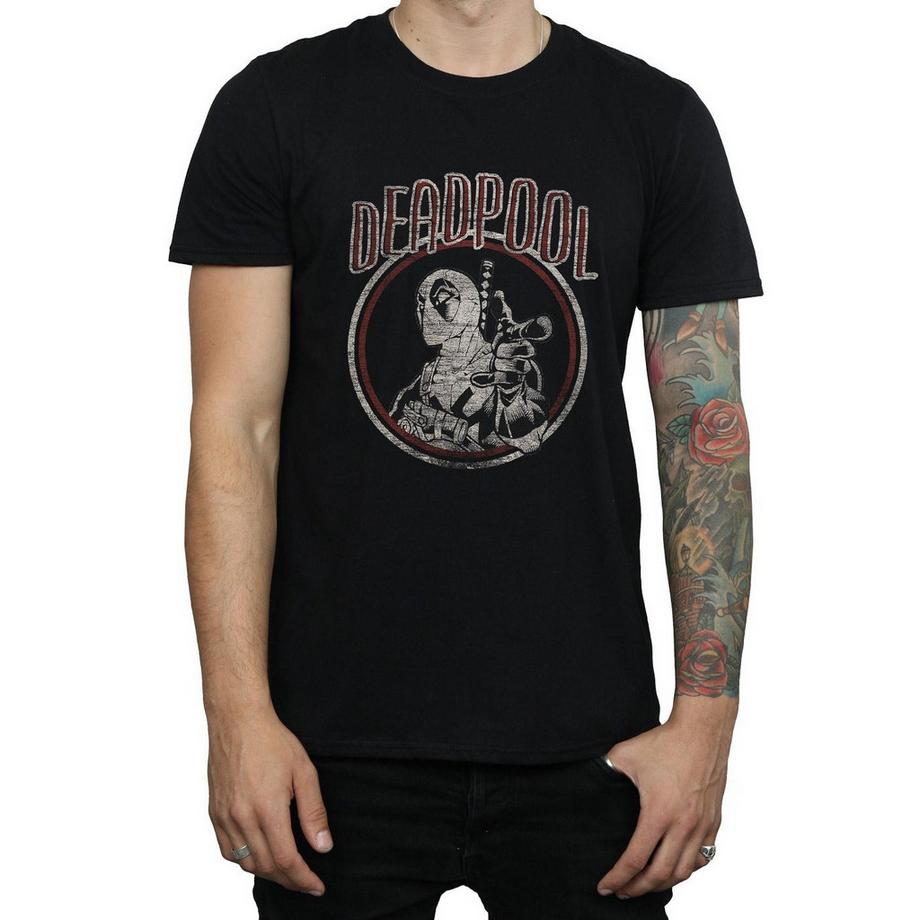 MARVEL Deadpool Distressed Logo T-Shirt  