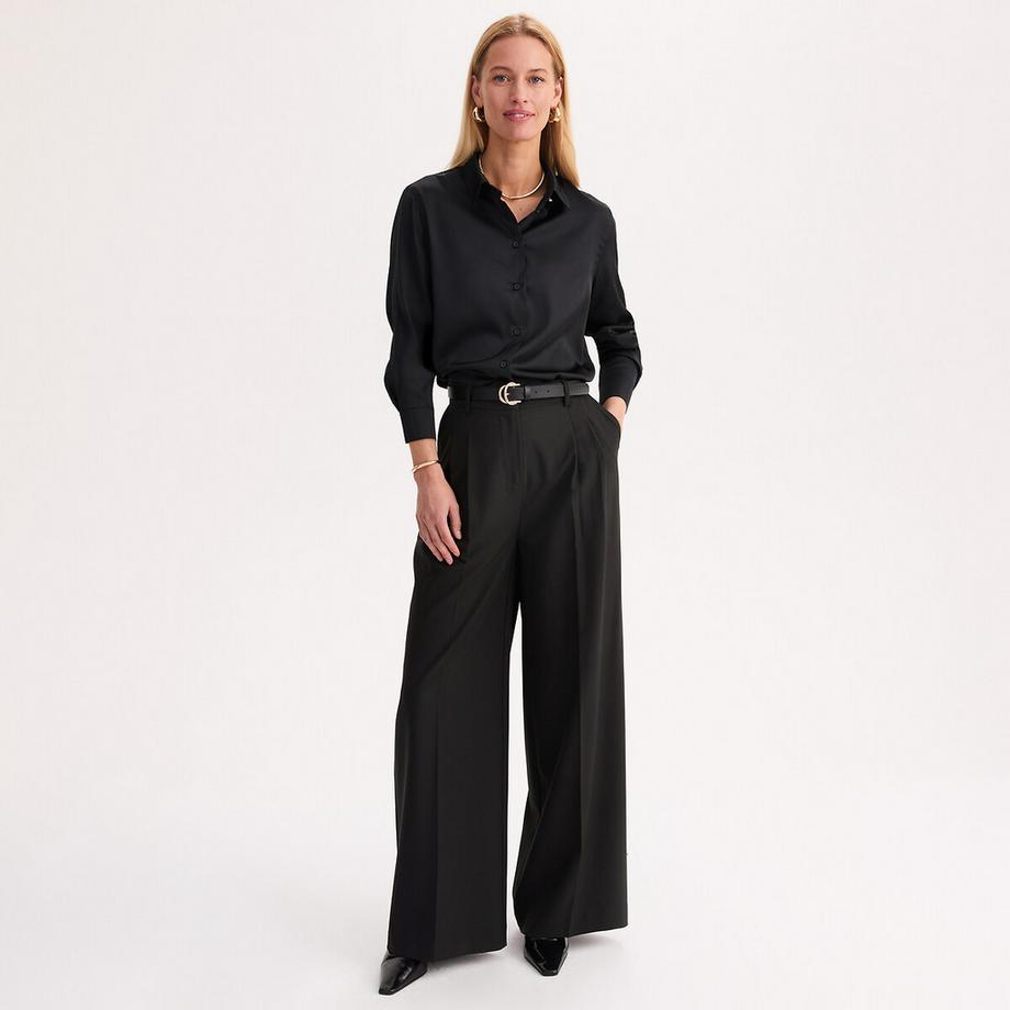 La Redoute Collections Chemise Blouse Satin Manches Longues  