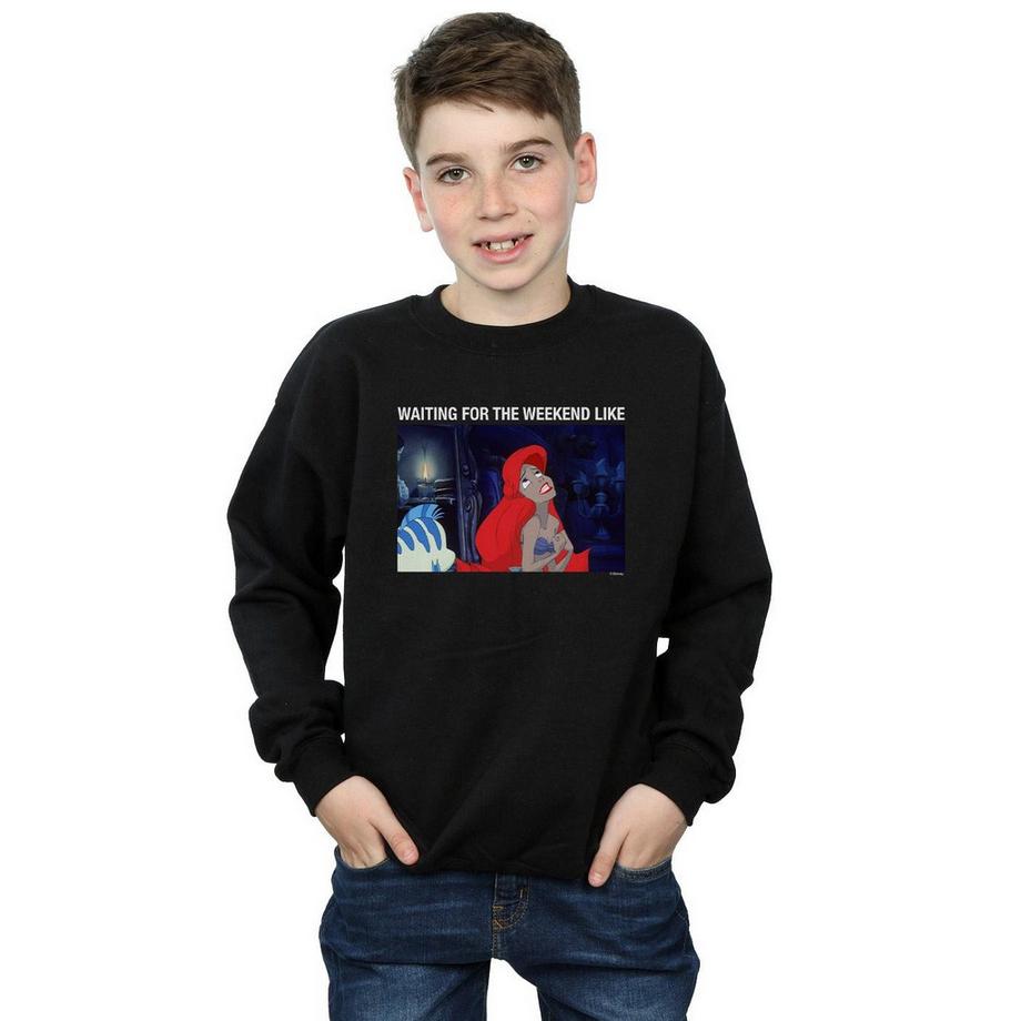 Disney  The Little Mermaid Waiting For The Weekend Sweatshirt 