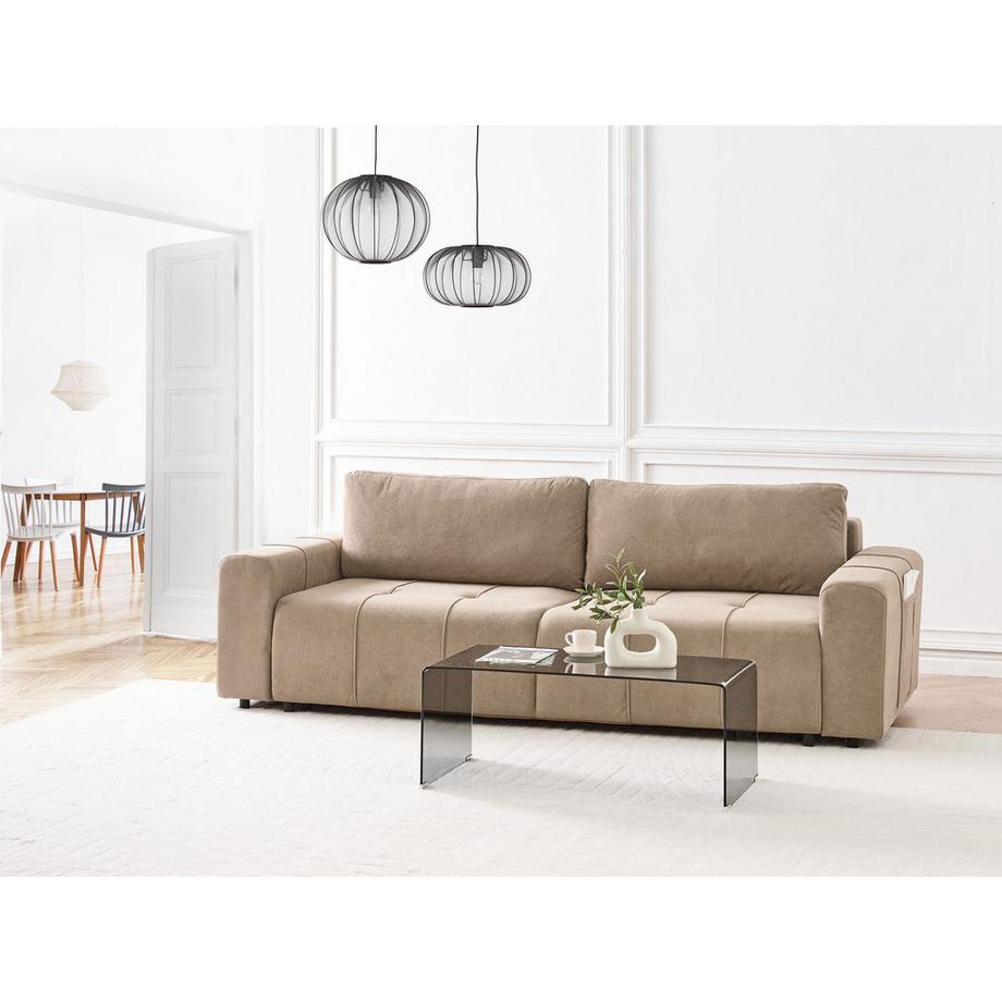 Beliani 3 Sitzer Sofa aus Stoff  INNVIK  