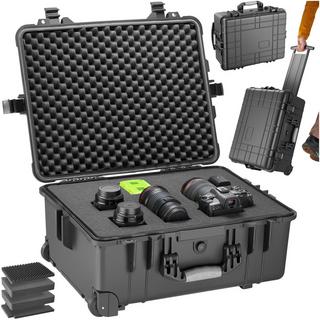 Tectake  Valigia da trasporto com rotelle e maniglia telescopica 