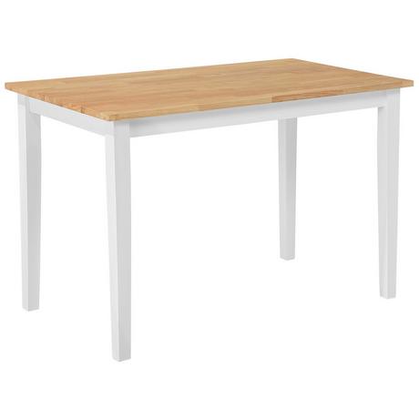 Beliani Table à manger 4 places en Bois d'hévéa Moderne GEORGIA  