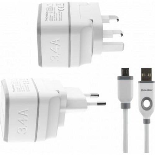 Thomson  Reise Netzladegerät mit USB / Micro-USB Kabel 