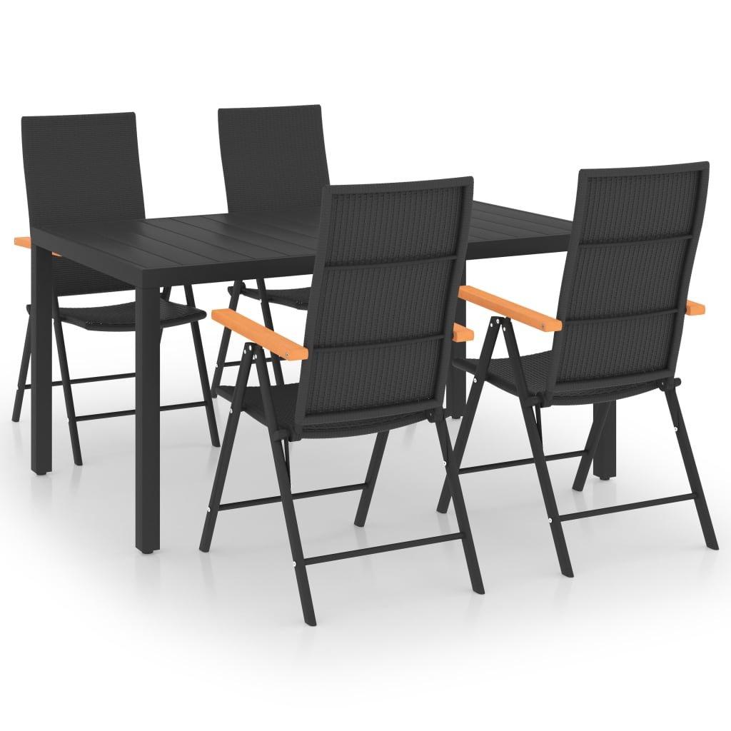 VidaXL set da pranzo Polirattan  