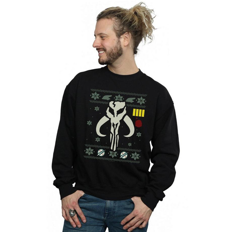 STAR WARS Star Wars Mandalorian Mythosaur Skull Christmas Sweatshirt  