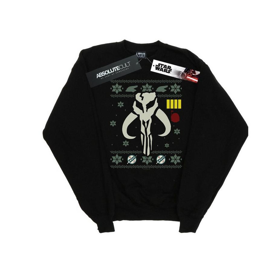 STAR WARS Star Wars Mandalorian Mythosaur Skull Christmas Sweatshirt  