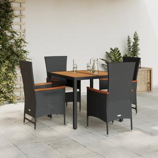 VidaXL set da pranzo da giardino Polirattan  