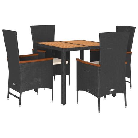 VidaXL set da pranzo da giardino Polirattan  