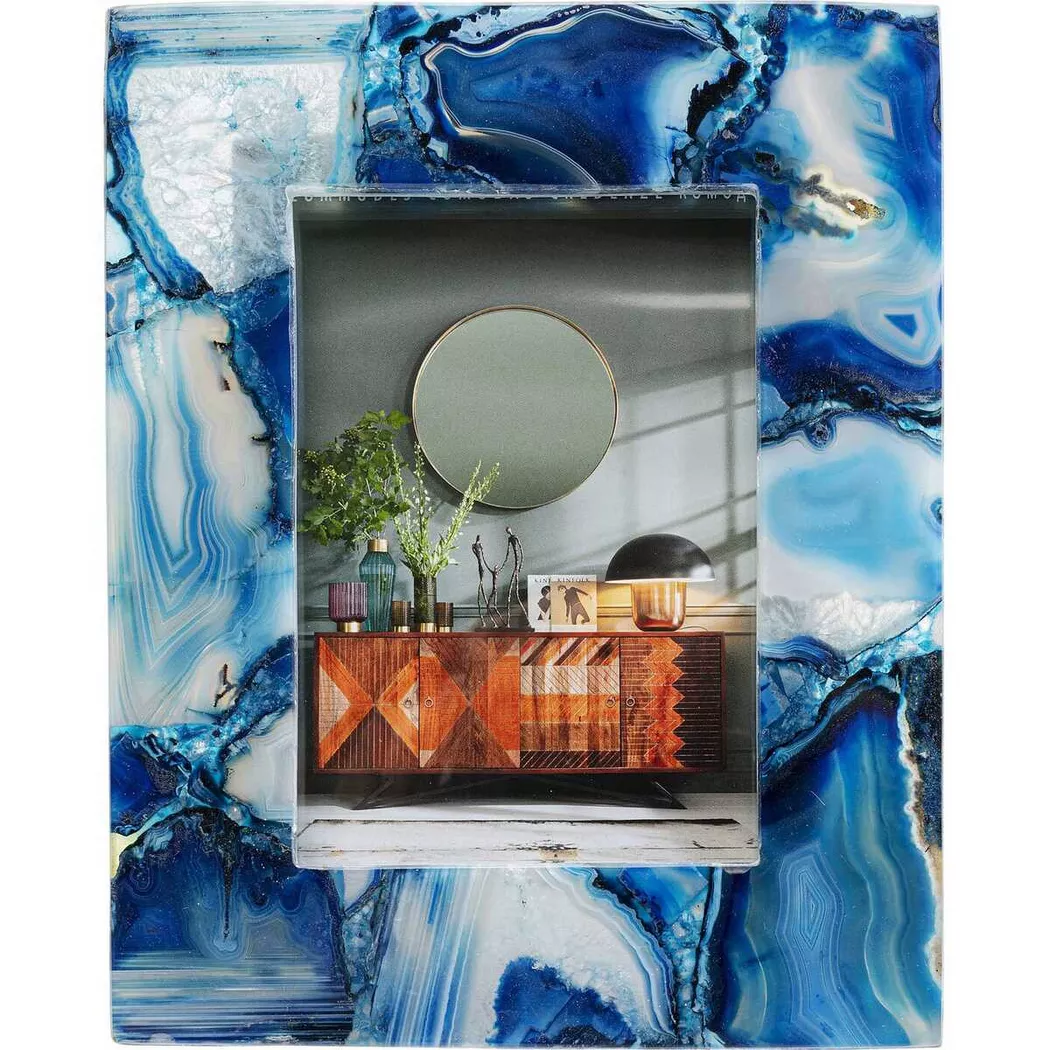 KARE Design - Bilderrahmen Francis Achat 13x18, One Size, Blau