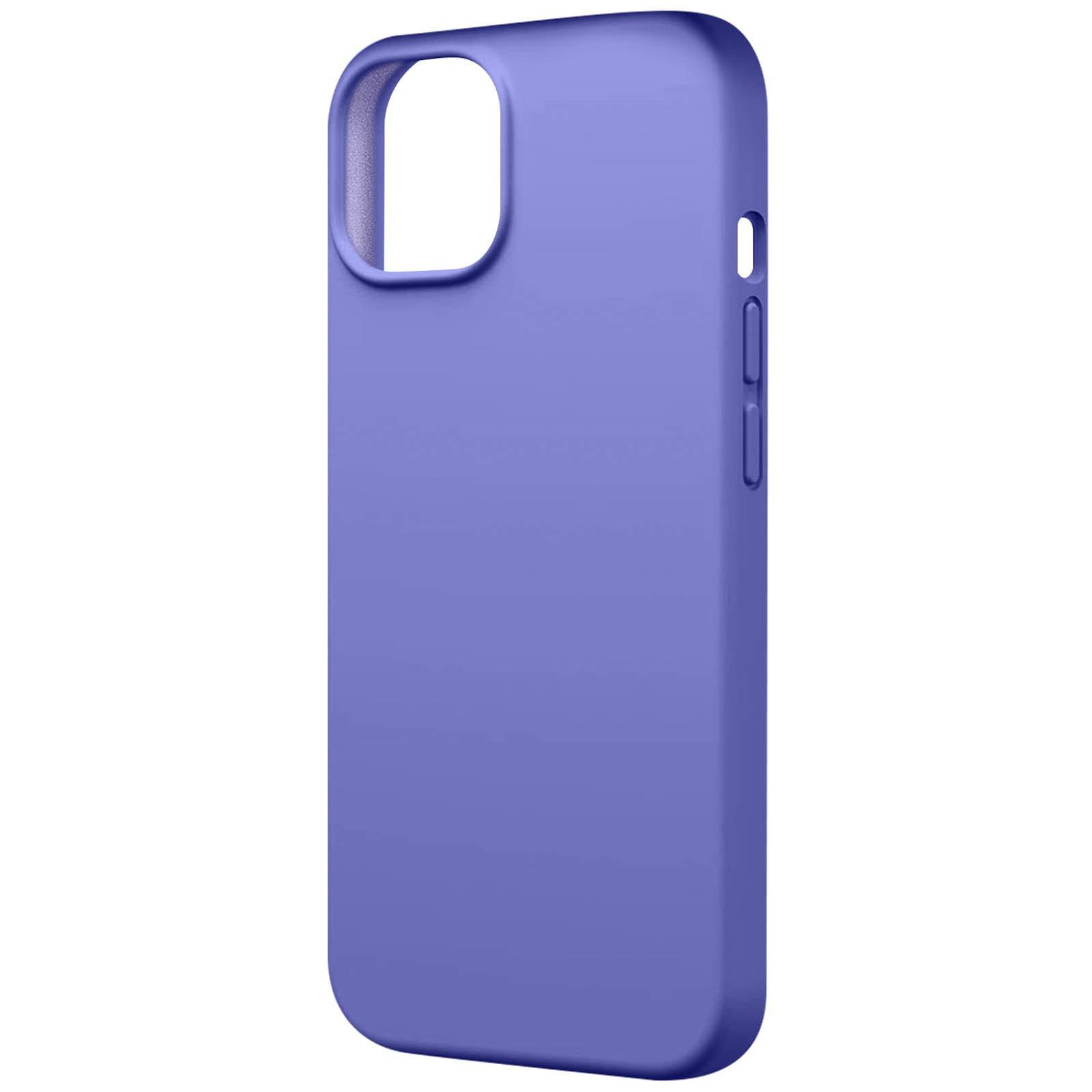 Avizar  Coque iPhone 15, Design Mat Doux Violet 