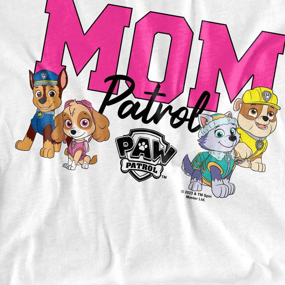 PAW PATROL Mom Patrol Bedrucktes Kurzarm T-Shirt  