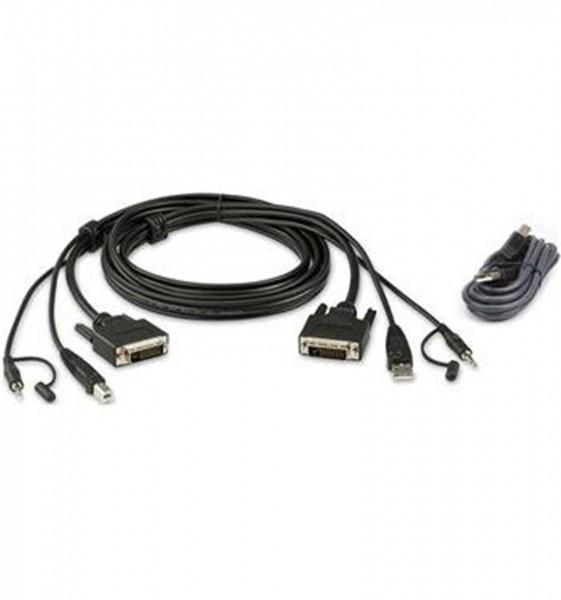 ATEN  2L-7D02UDX2 USB DVI-D Dual-Link Secure KVM Kabel Set 1 