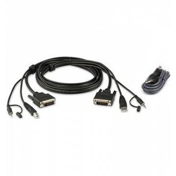 2L-7D02UDX2 USB DVI-D Dual-Link Secure KVM Kabel Set 1