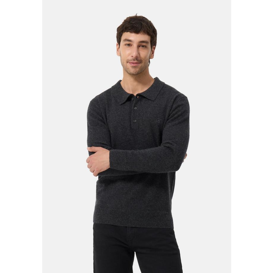 Kaschmir Poloshirt Langarm