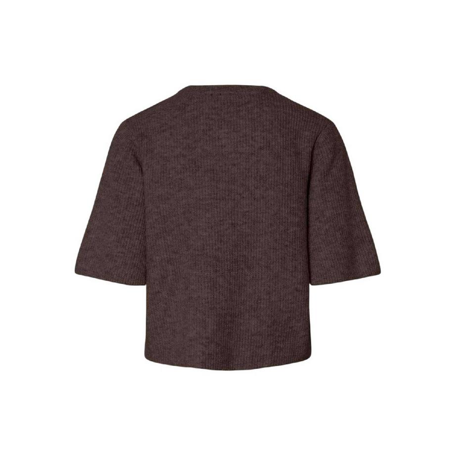 PIECES Cardigan Tricot Côtelé Manches Courtes  