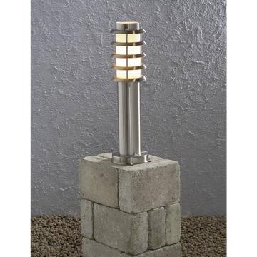 Trento Lampada da terra per esterni Lampada a risparmio energetico E27 11 W acciaio inox