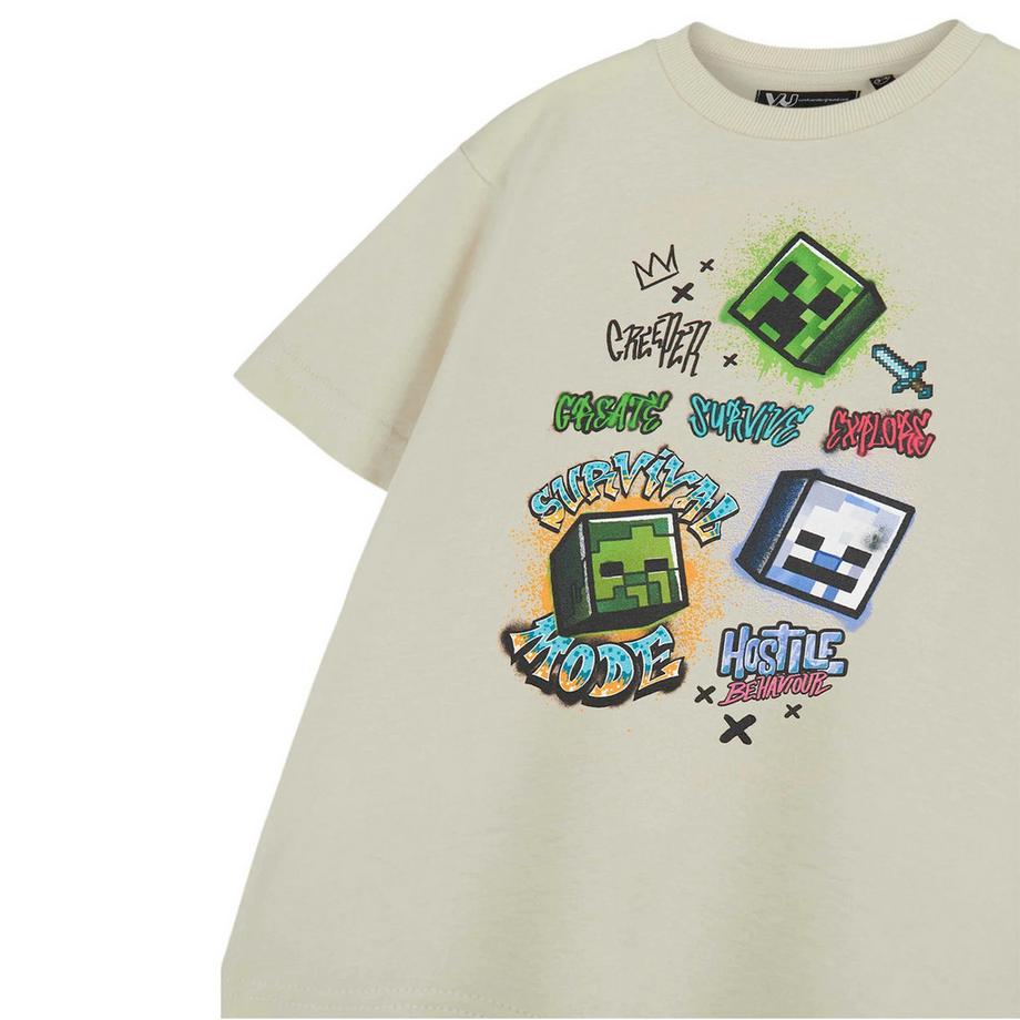 MINECRAFT  T-ShirtManches Courtes Survival Mode 