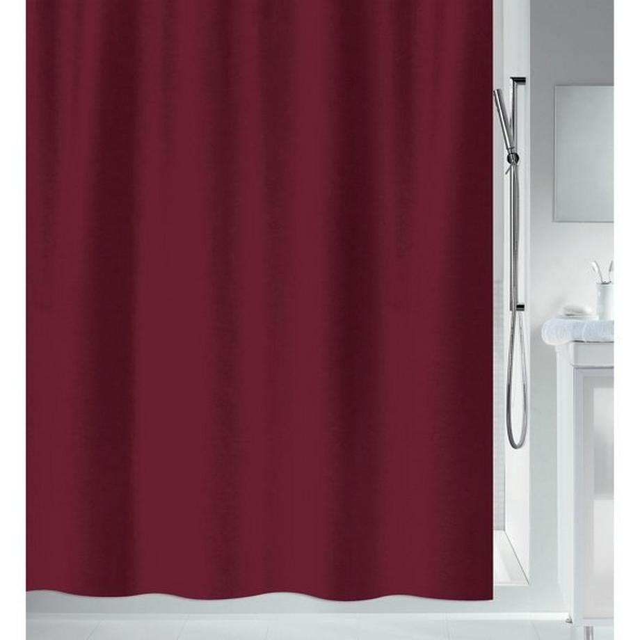 spirella Spirella Rideau de douche Polyester PRIMO 180x180cm Bordeaux  