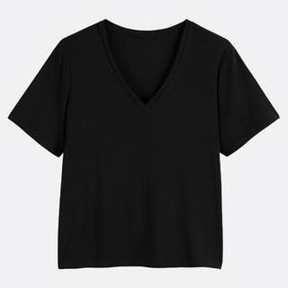 La Redoute Collections V-Ausschnitt Kurzarm T-Shirt  