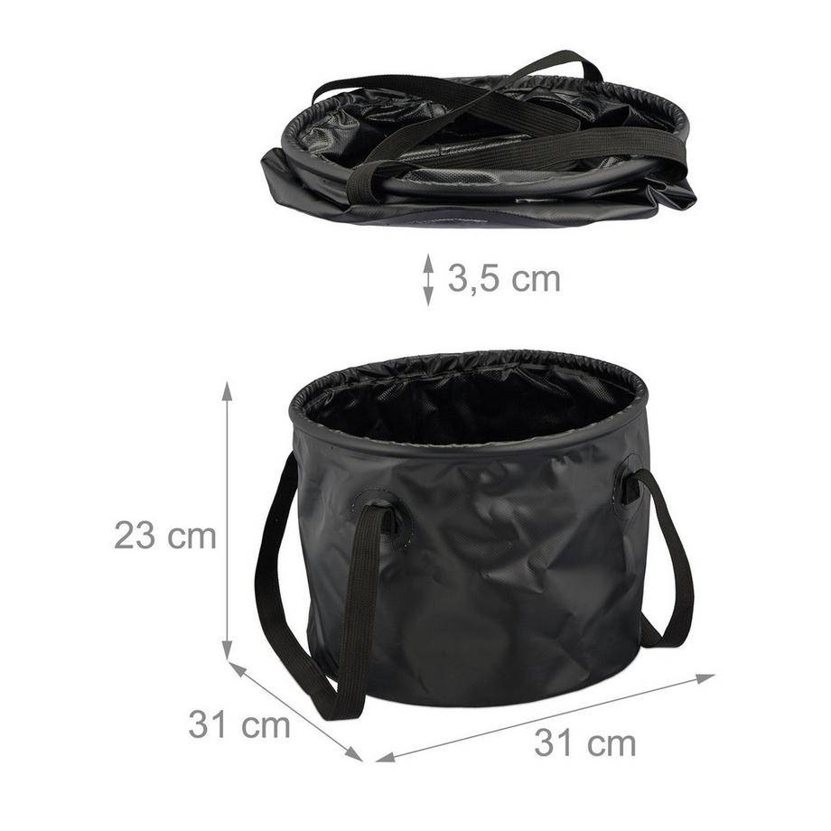 B2X  Faltbarer Eimer für Camping 15 Liter 