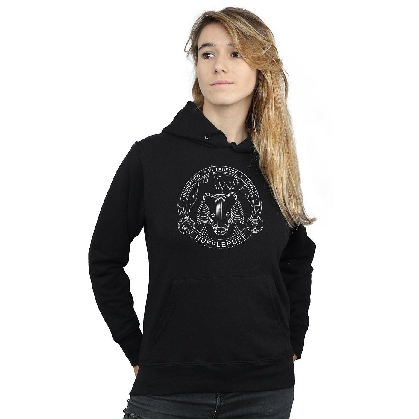 HARRY-POTTER  Sweat à capuche HUFFLEPUFF SEAL 