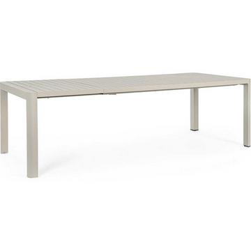 Table à rallonge de jardin Kiplin beige 180-240x100