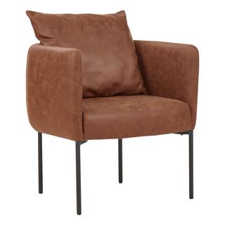 Beliani Fauteuil en Cuir PU Rétro MALMOS  