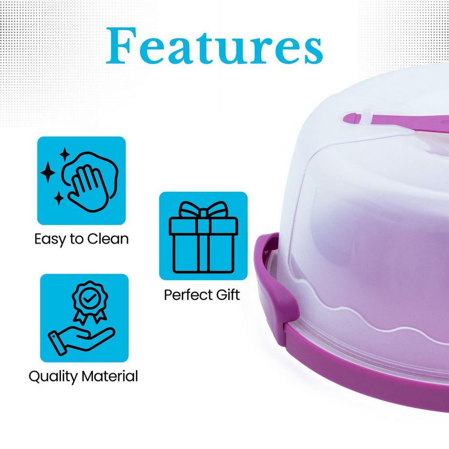 Intirilife Boîte De Transport Pour Gâteaux Et Tartes  