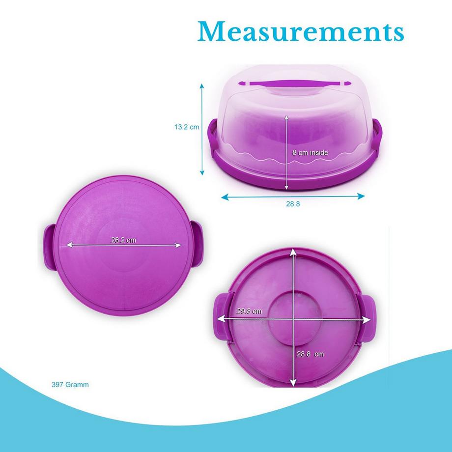 Intirilife Boîte De Transport Pour Gâteaux Et Tartes  