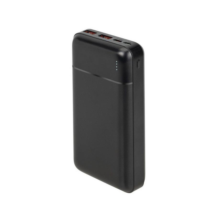RIVACASE  Powerbank 20000mAh 2 USB-A/USB-C QC 3.0/PD 22,5W con 4 indicatori LED 