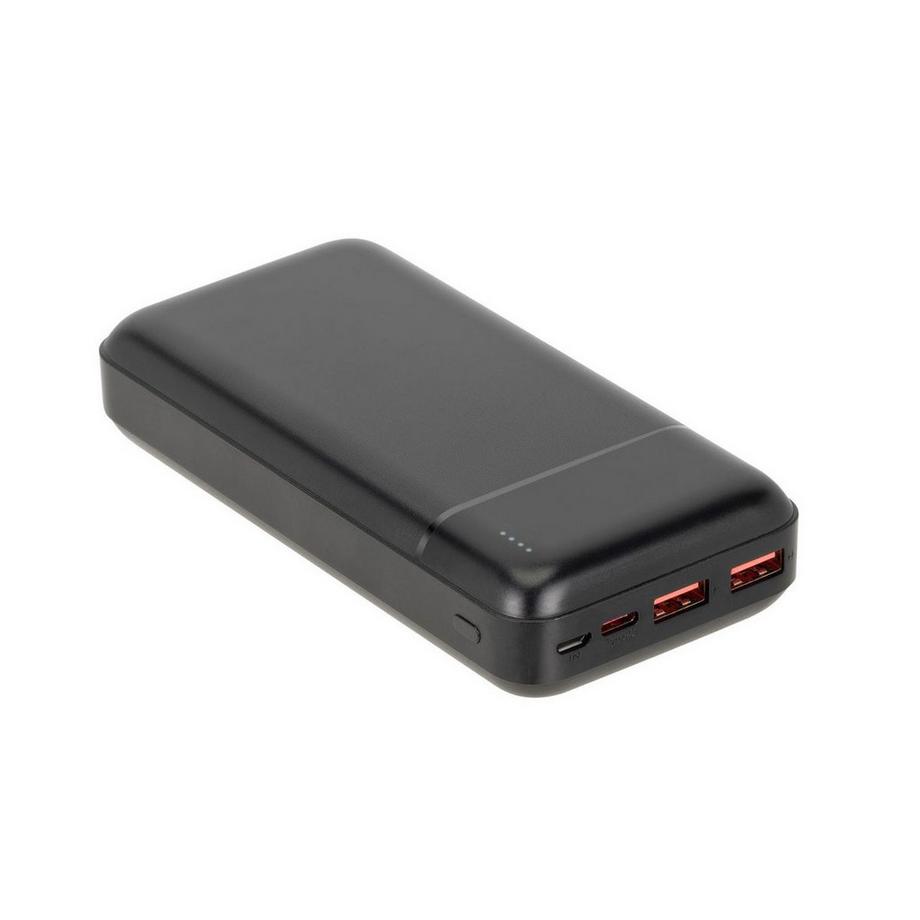 RIVACASE  Powerbank 20000mAh 2 USB-A/USB-C QC 3.0/PD 22,5W con 4 indicatori LED 