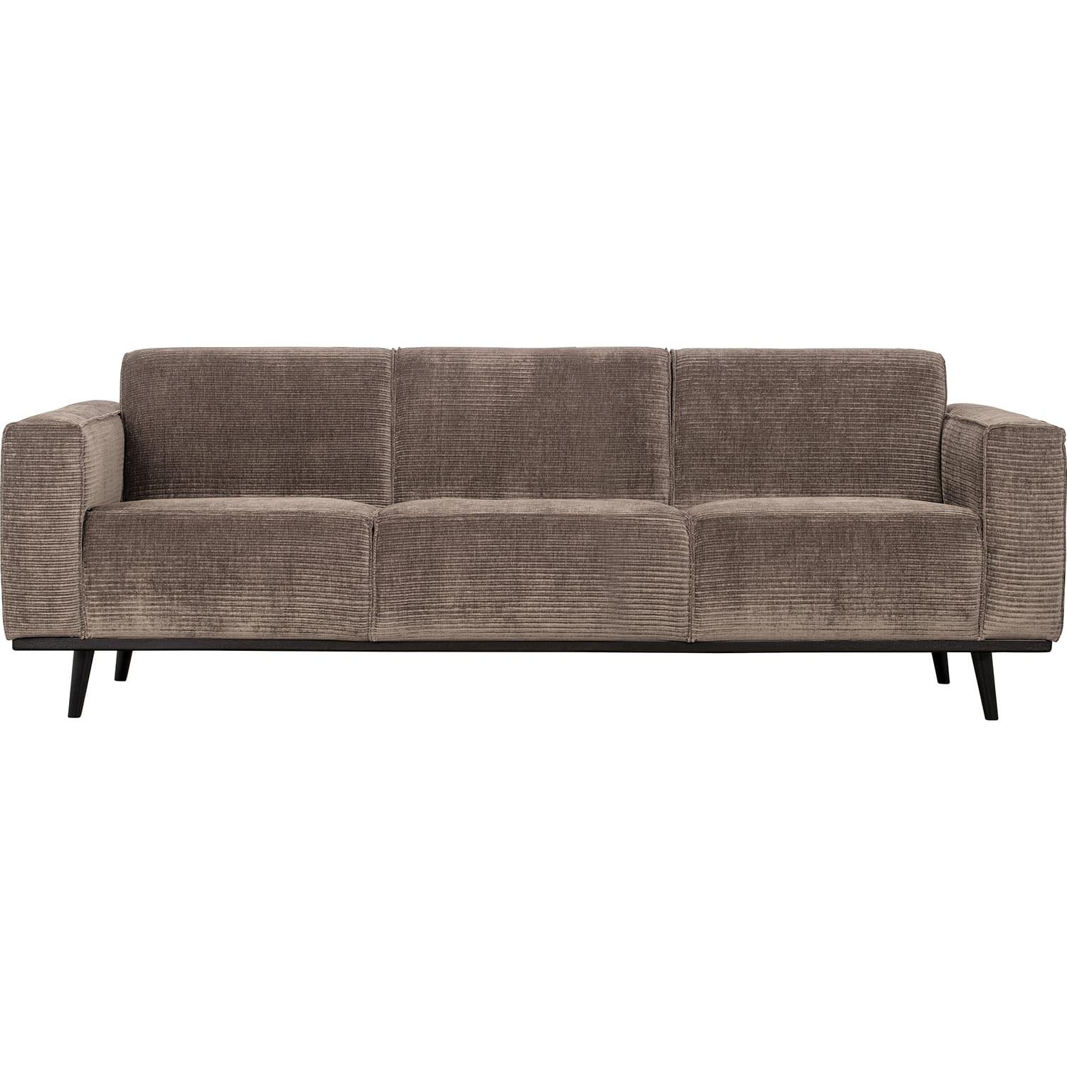 mutoni Sofa Statement 3-Sitzer Ribcord flach taupe 230  