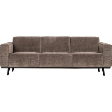 Sofa Statement 3-Sitzer Ribcord flach taupe 230