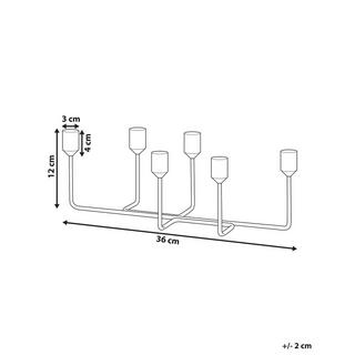 Beliani  Portacandele en Metallo Moderno BANGKA 