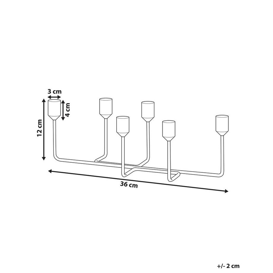 Beliani  Kerzenständer aus Metall Modern BANGKA 