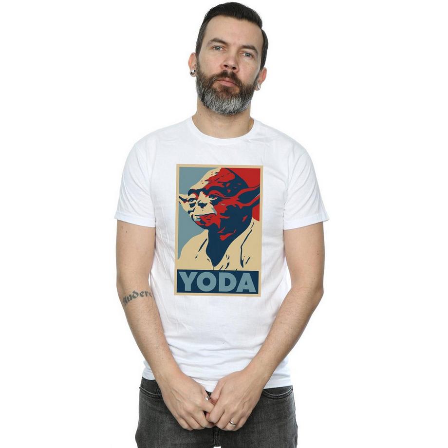 STAR WARS Yoda Hope T-Shirt Stampata  