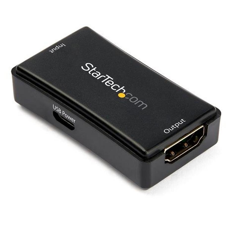 StarTech.com 14m HDMI Verstärker - 4K 60Hz - USB betrieben - HDMI Signalverstärker/Verlängerung - HDMI Inline Repeater/Booster - Aktiver 4K60 HDMI Video Extender - 7.1 Audio Unterstützung