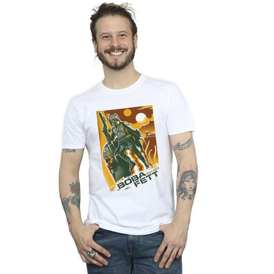 STAR WARS T-Shirt con Stampa Grafica Boba Fett  